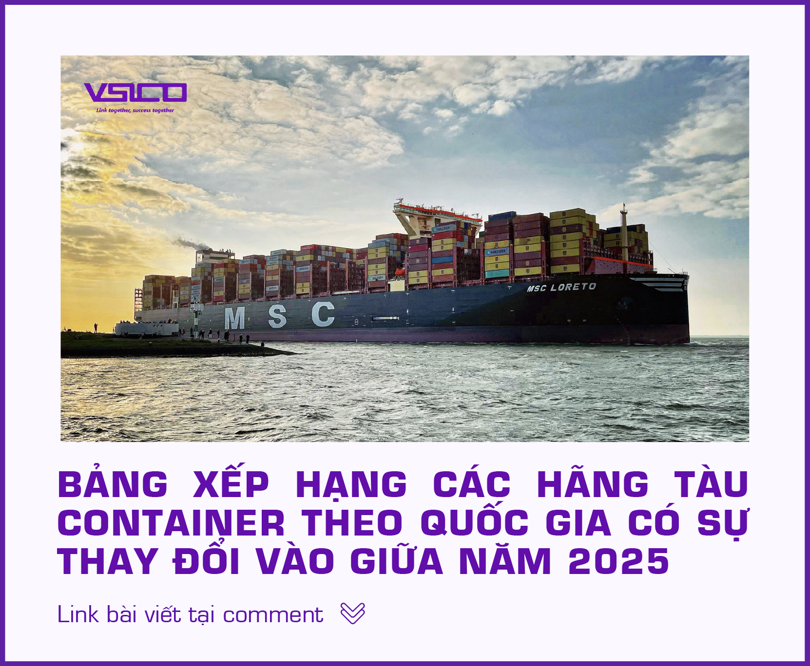 Bảng xếp hạng các hãng tàu container theo quốc gia có sự thay đổi vào giữa năm 2025