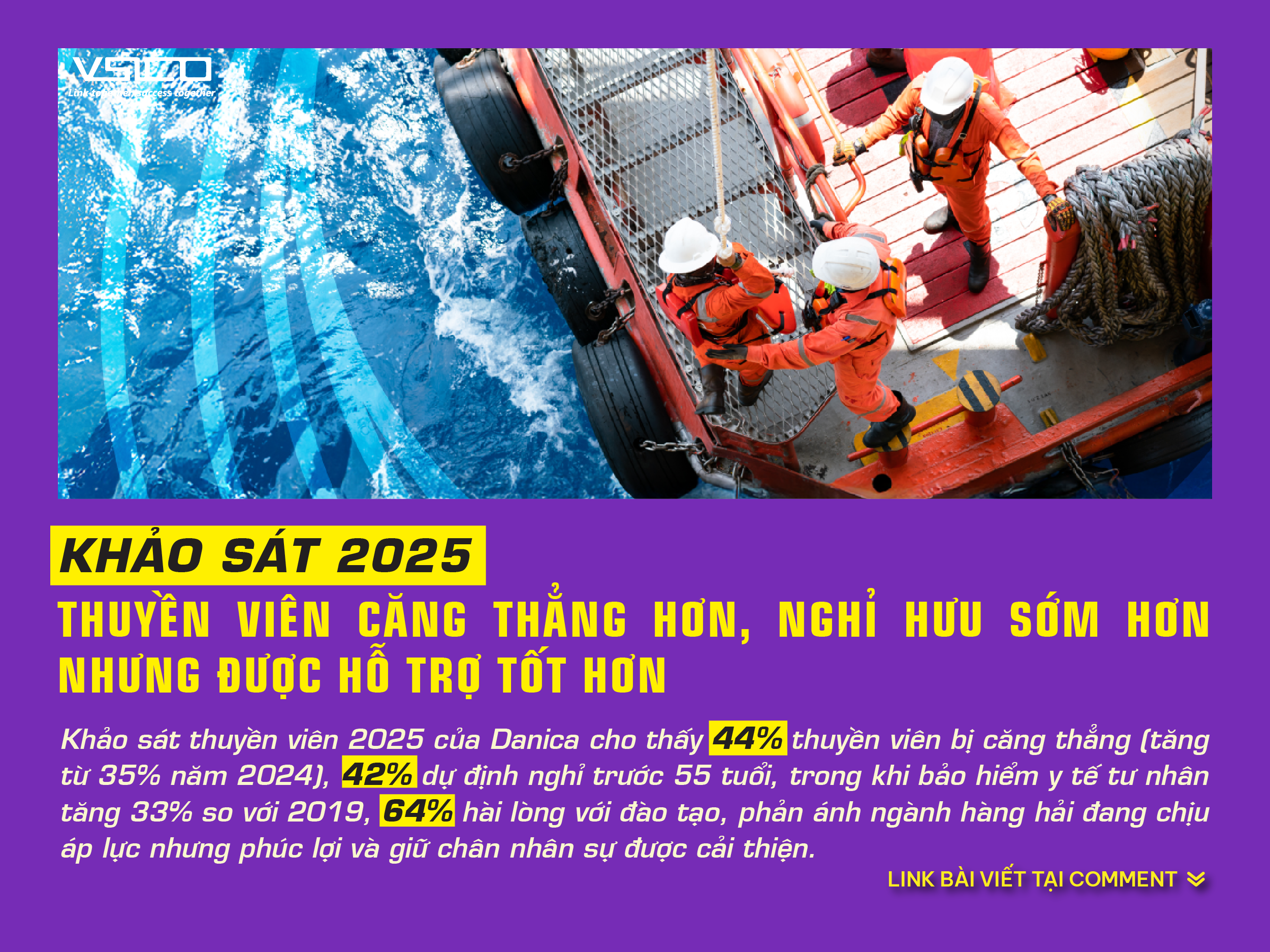 Seafarer Survey 2025: Stress levels rising, earlier retirements, but support for seafarers is improving