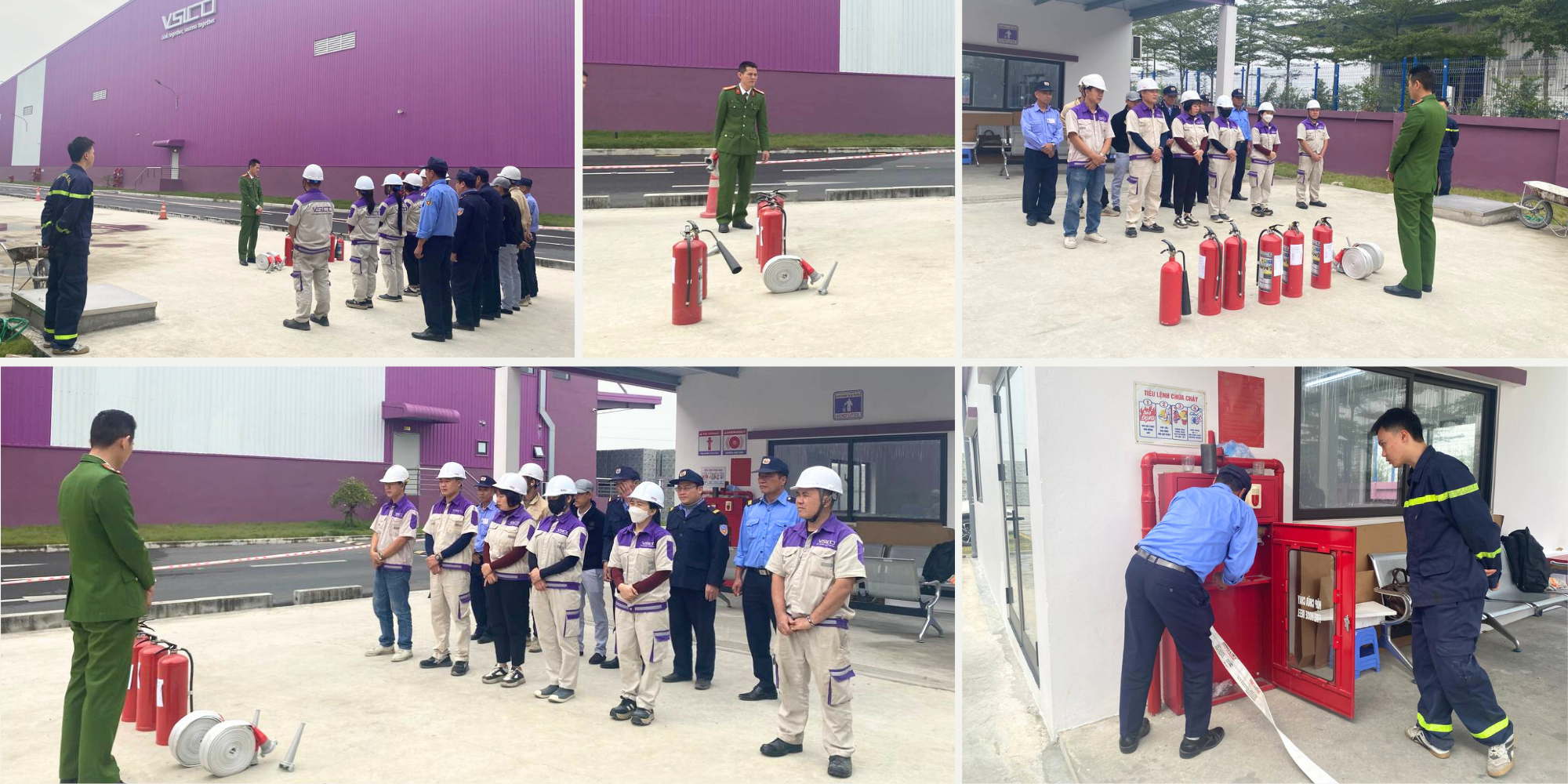 VSICO Hưng Yên vừa tổng duyệt phương án PCCC & CNCH nhằm siết chặt quy trình an toàn kho bãi