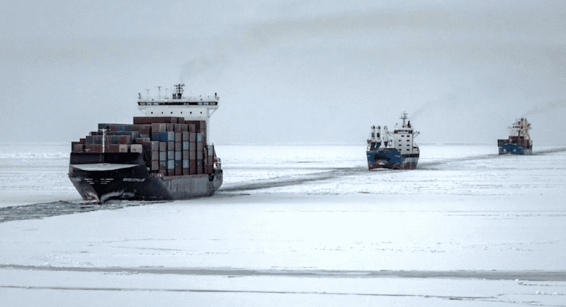 China Expands Arctic Container Shipping With Record 14 Voyages in 2025