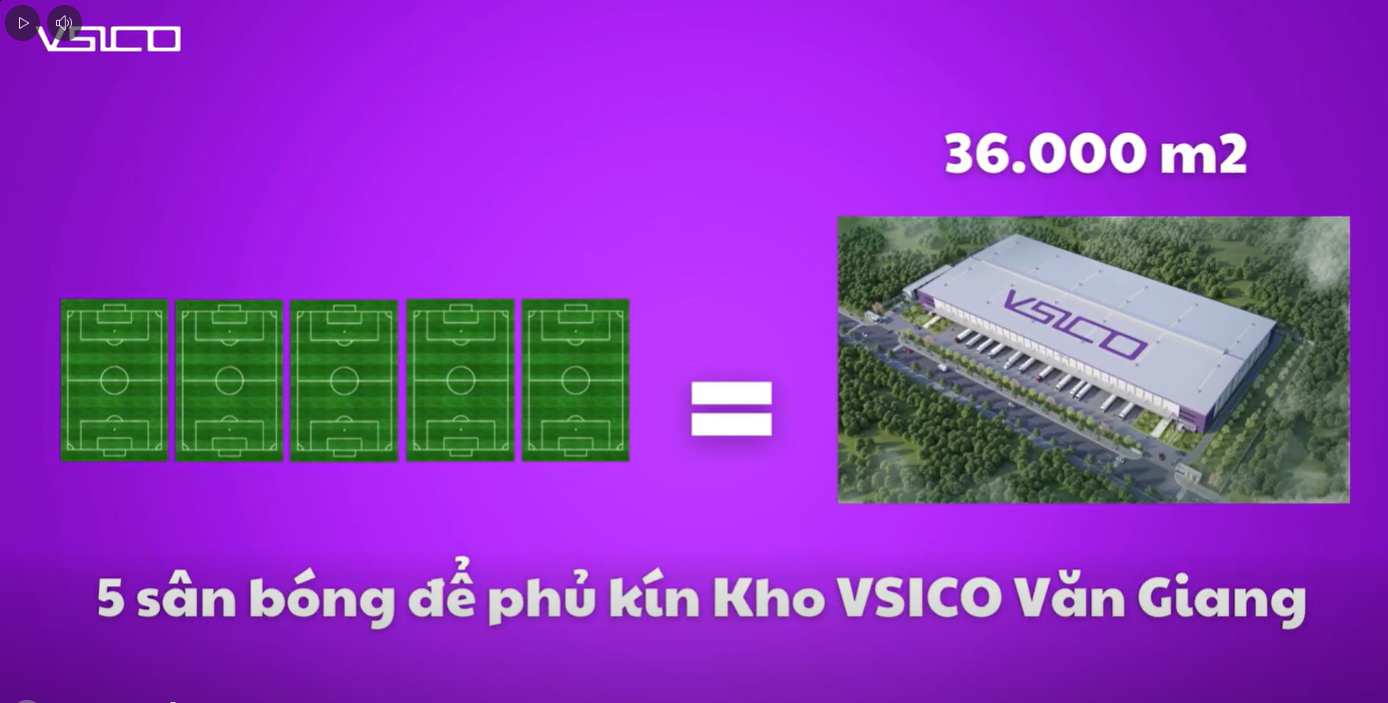 Khám phá quy mô kho VSICO Văn Giang