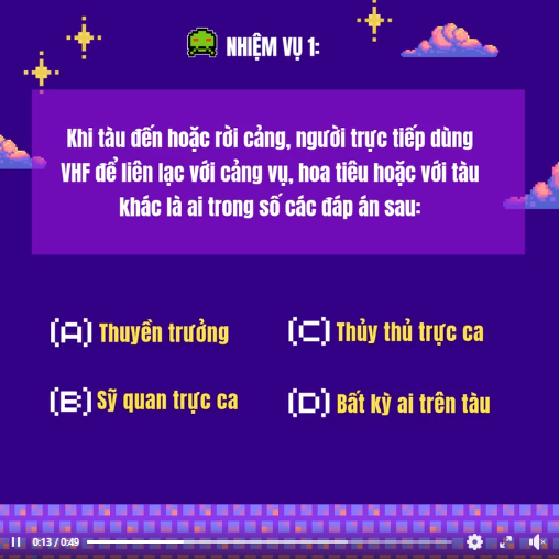 SERIES GAME NHẬP VAI – QUYẾT ĐỊNH TRÊN TÀU