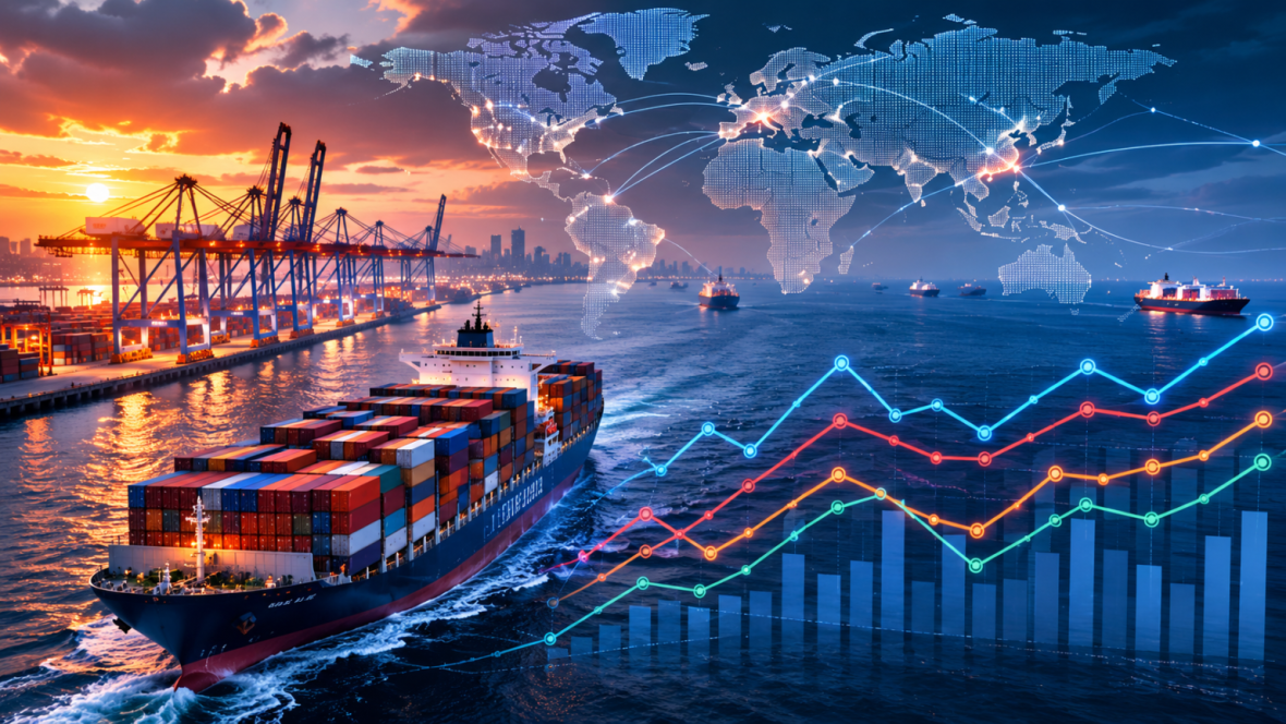 SẢN LƯỢNG VẬN CHUYỂN CONTAINER TOÀN CẦU NỬA ĐẦU NĂM 2026 THẤP HƠN CÙNG KỲ 2025