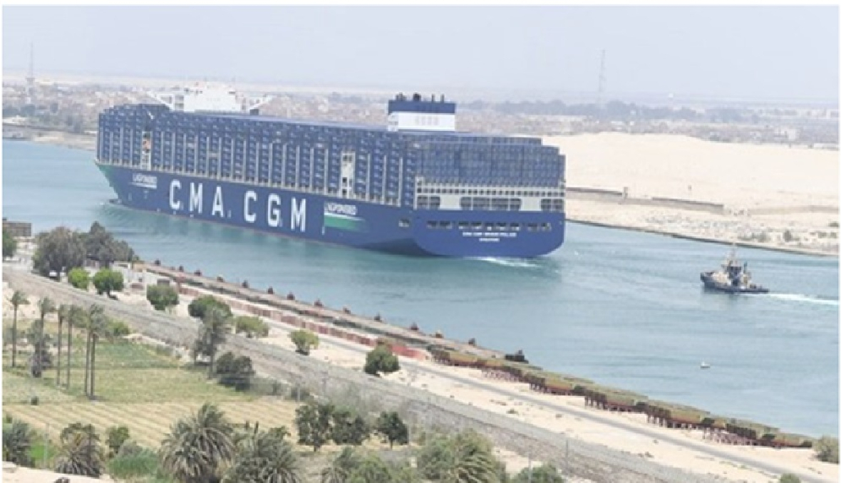 CMA CGM đưa tàu container cỡ lớn mới quay trở lại hành trình qua kênh đào Suez Canal