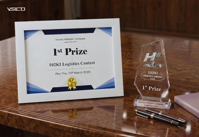 GIẢI NHẤT HỘI THI NGHIỆP VỤ LOGISTICS DO HONDA VIỆT NAM TỔ CHỨC ĐÃ MỘT LẦN NỮA GỌI TÊN VSICO