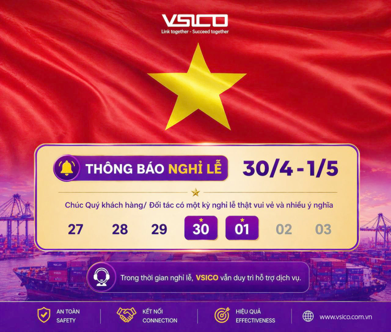 LỊCH NGHỈ LỄ NGÀY GIẢI PHÓNG MIỀN NAM, THỐNG NHẤT ĐẤT NƯỚC VÀ NGÀY QUỐC TẾ LAO ĐỘNG 30/4-1/5