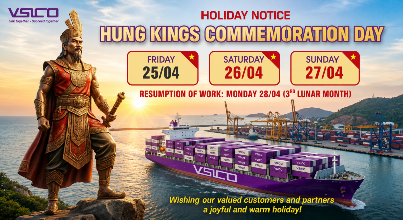 HUNG KINGS COMMEMORATION DAY HOLIDAY NOTICE (10TH DAY OF THE 3RD LUNAR MONTH)