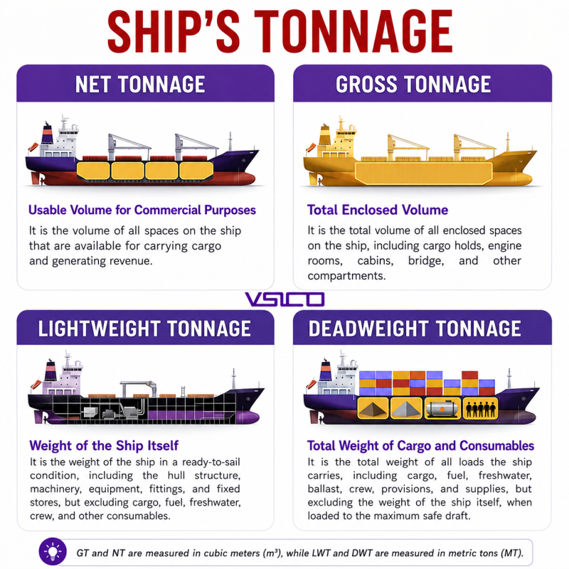 UNDERSTANDING THE 4 BASIC TYPES OF SHIP TONNAGE IN MARITIME TRANSPORT